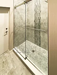 Aqua Glider Frameless Sliding Shower Door by Vitralum