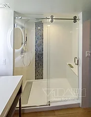 C Glide Frameless Sliding Shower Door by Vitralum